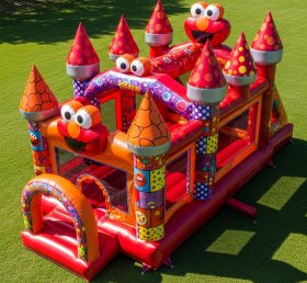 T5-2194 Castelos Infláveis Tema Tickle Me Elmo