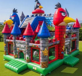 T5-2221 Castelos Infláveis com Tema Angry Birds