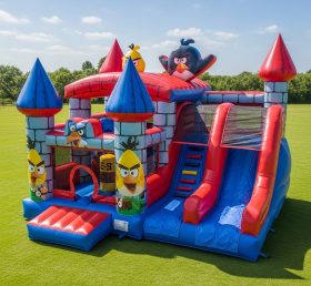 T5-2223 Castelos Infláveis com Tema Angry Birds