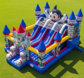 T5-2224 Castelo Inflável Tema Astro Boy