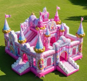 T5-2235 Castelos Infláveis Tema Barbie