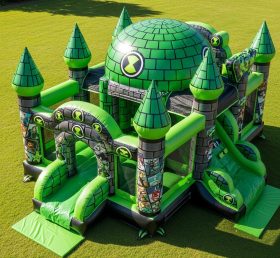 T5-2246 Castelo Inflável Tema Ben 10