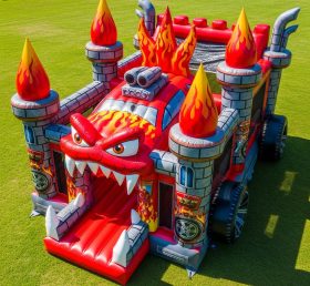 T5-2253 Castelos Infláveis com Tema de Monstro Blaze