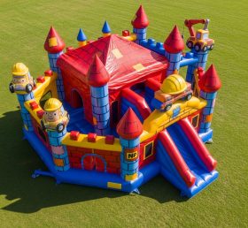 T5-2260 Castelo Inflável Tema Bob, o Construtor