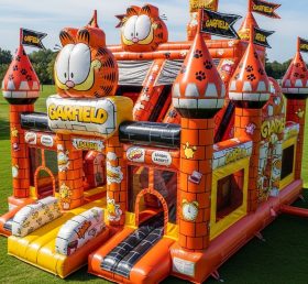 T5-2312 Castelo Inflável Tema Garfield