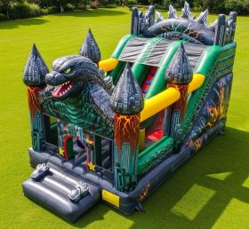 T5-2315 Castelo Inflável com Tema de Godzilla