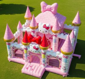 T5-2322 Castelos Infláveis Tema Hello Kitty