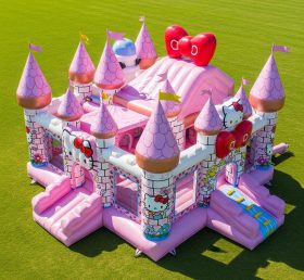 T5-2324 Castelos Infláveis Tema Hello Kitty