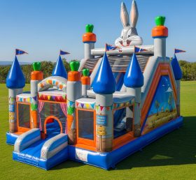 T5-2349 Castelos Infláveis com Tema Looney Tunes