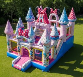 T5-2359 Castelos Infláveis com Tema Mickey & Minnie