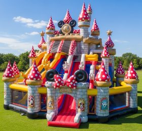 T5-2361 Castelos Infláveis Tema Mickey & Minnie