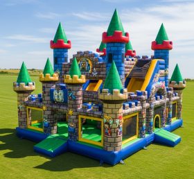 T5-2364 Castelo Inflável com Tema Minecraft
