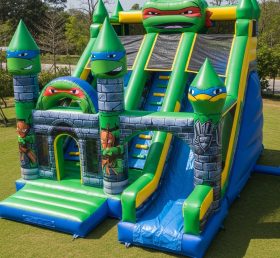 T5-2390 Castelos Infláveis com Tema das Tartarugas Ninja