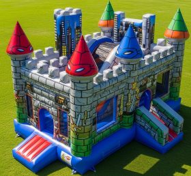 T5-2391 Castelo Inflável Temático das Tartarugas Ninja