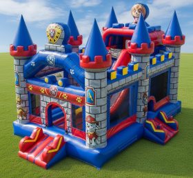 T5-2401 Castelos Infláveis com Tema Patrulha Canina