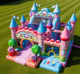 T5-2402 Castelos Infláveis Tema Peppa Pig