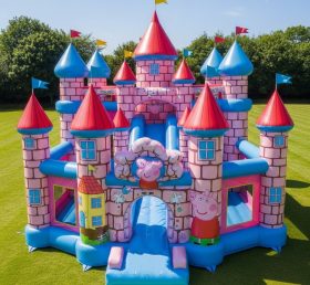 T5-2404 Castelos Insufláveis com Tema da Peppa Pig