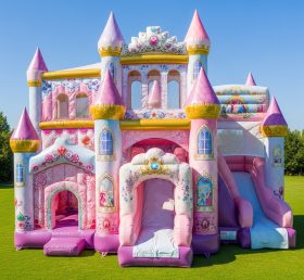 T5-2422 Castelos Insufláveis com Tema de Festas de Princesas