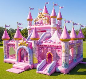 T5-2423 Castelos Infláveis com Tema de Festas das Princesas