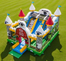 T5-2439 Castelos Infláveis com Tema Shaun, o Carneiro