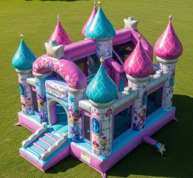 T5-2442 Castelos Infláveis com Tema Shimmer & Shine