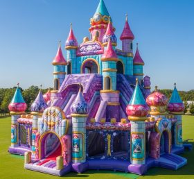 T5-2443 Castelos Infláveis Tema Shimmer & Shine