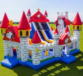 T5-2452 Castelos Infláveis com Tema Snoopy