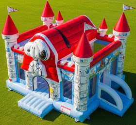T5-2454 Castelos Infláveis Tema Snoopy