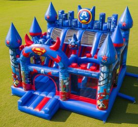 T5-2479 Castelos Infláveis com Tema de Super-herói