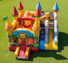 T5-2549 Castelo Inflável Tema Winnie the Pooh