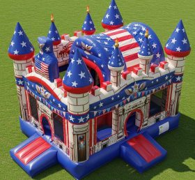 T5-2567 Castelos Infláveis com Tema Estilo Americano