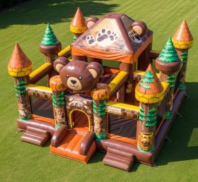 T5-2569 Castelos Infláveis com Tema de Urso