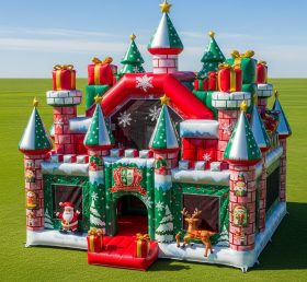T5-2585 Castelos Infláveis com Tema de Natal
