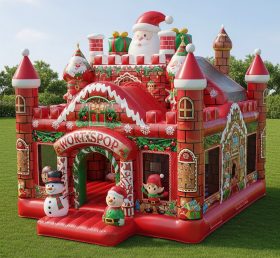 T5-2586 Castelos Infláveis com Tema de Natal