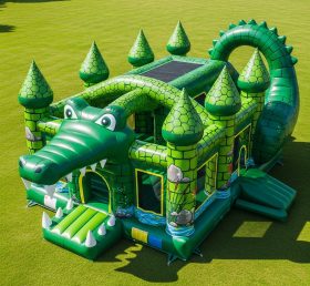 T5-2596 Castelos Infláveis com Tema de Crocodilo