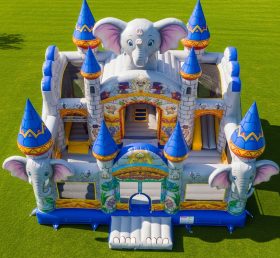 T5-2623 Castelos Infláveis Tema Elefante