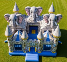 T5-2624 Castelos Infláveis com Tema de Elefante