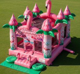T5-2638 Castelos Infláveis Tema Flamingo