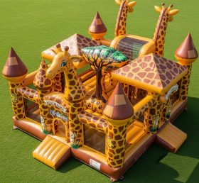 T5-2642 Castelo Insuflável Tema Girafa