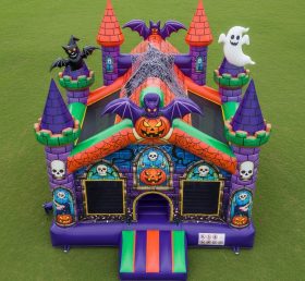 T5-2646 Castelos Infláveis com Tema de Halloween