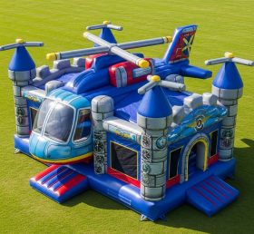 T5-2651 Castelos Infláveis com Tema de Helicóptero