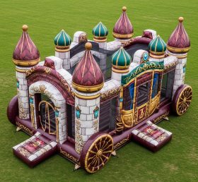 T5-2655 Castelos Infláveis com Tema de Carruagem de Cavalo