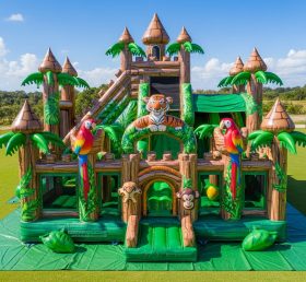 T5-2662 Castelos Infláveis com Tema da Selva
