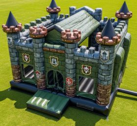 T5-2680 Castelo Inflável com Tema Estilo Militar