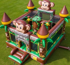 T5-2684 Castelos Infláveis com Tema de Macaco