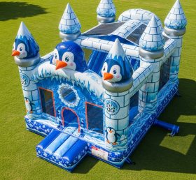 T5-2710 Castelos Infláveis com Tema de Pinguim