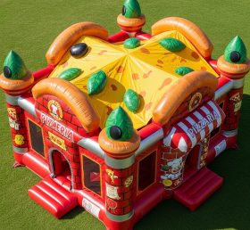 T5-2718 Castelos Infláveis com Tema de Pizza