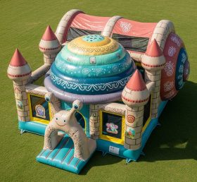 T5-2742 Castelo Inflável com Tema de Caracol