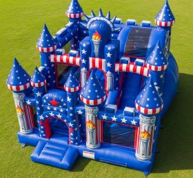T5-2817 Castelos Infláveis com Tema Estilo Americano