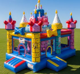 T5-2827 Castelos Infláveis com Tema de Aniversário